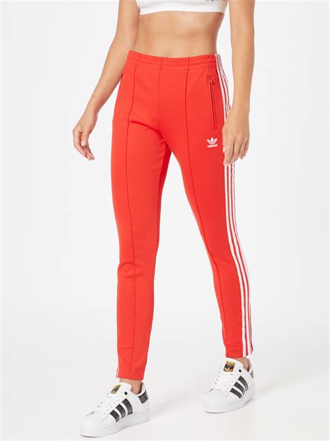 sport broeken dames adidas rood|adidas trainers broek.